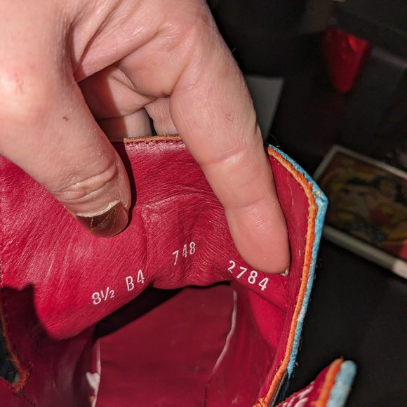 Ferrini womens booties - Turquoise - Size 8 1/2 - Picture 14 of 16